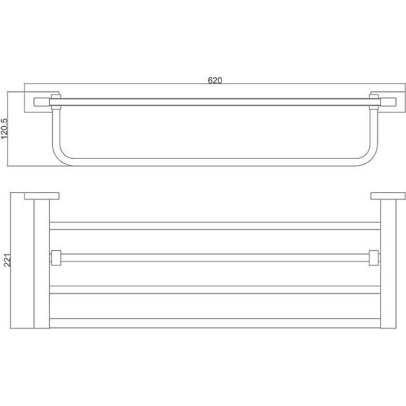 Полка для полотенец Belz B90224 - фото 2