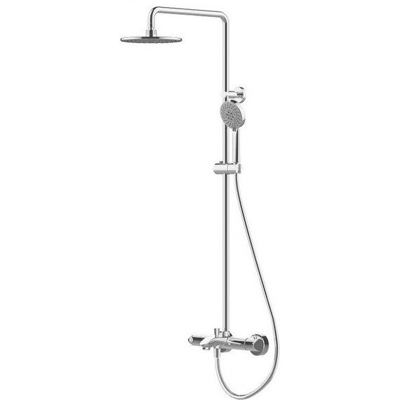 Душевая стойка с термостатом BRAVAT WATERFALL SS F639114C-A5-RUS - фото 3