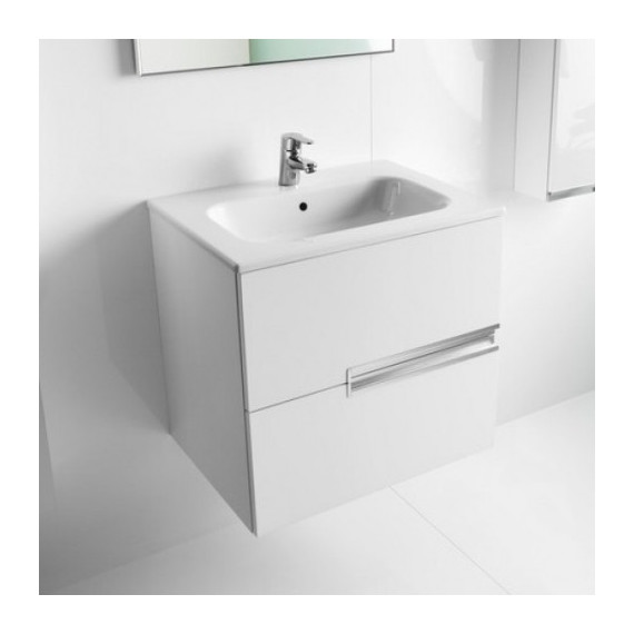 Тумба подвесная с раковиной Roca Victoria NORD Ice 60 см ZRU9302730, белый - фото 4