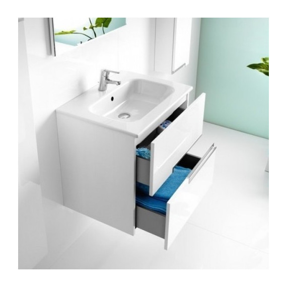 Тумба подвесная с раковиной Roca Victoria NORD Ice 60 см ZRU9302730, белый - фото 5