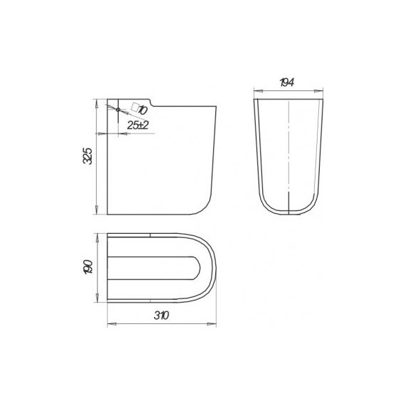 Полупьедестал Sanita Luxe Best PD.WH/Best/N/WHT.G/S1 - фото 2