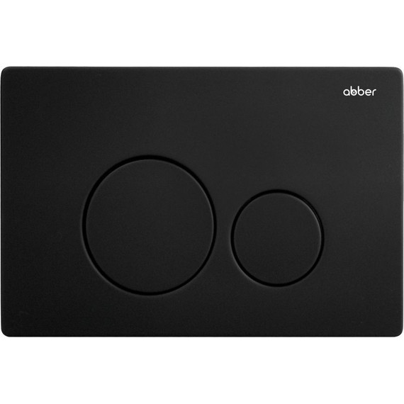 Кнопка смыва Abber AC0121MB, черный матовый - фото 