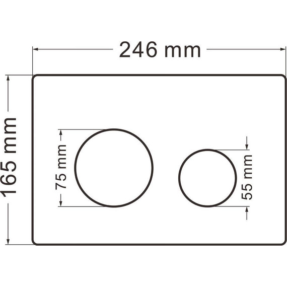 Кнопка смыва Abber AC0121MW, белый матовый - фото 2
