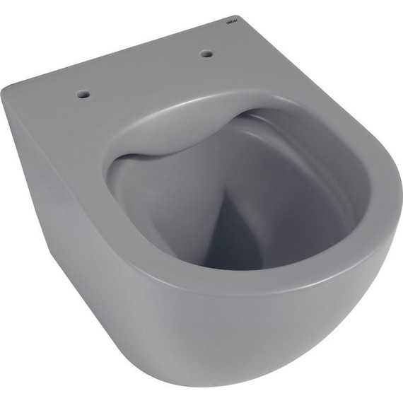 Унитаз подвесной безободковый Abber Bequem AC1101MG с крышкой микролифт, серый матовый, Цвет производителя: серый - фото 5