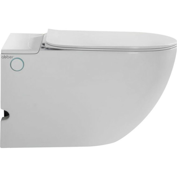 Унитаз подвесной безободковый импульсный Abber Bequem AC1105P с крышкой микролифт - фото 7