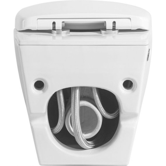 Унитаз подвесной безободковый импульсный Abber Bequem AC1107P с крышкой микролифт - фото 10