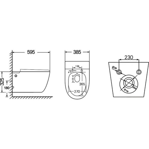 Унитаз подвесной безободковый импульсный Abber Bequem AC1107P с крышкой микролифт - фото 11