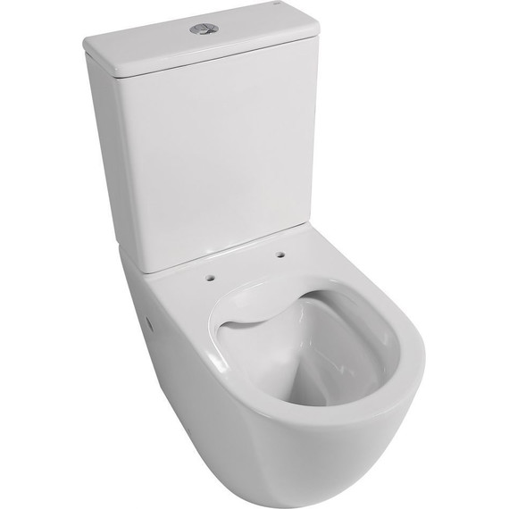 Унитаз-компакт безободковый Abber Bequem AC1110 с крышкой микролифт - фото 5