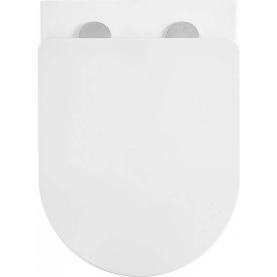 Унитаз подвесной безободковый Azario Teramo AZ-0053-UQ с крышкой микролифт (Система смыва торнадо) - фото 4