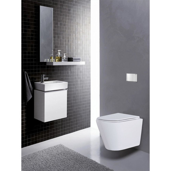 Унитаз подвесной безободковый Azario Teramo AZ-0053-UQ с крышкой микролифт (Система смыва торнадо) - фото 9