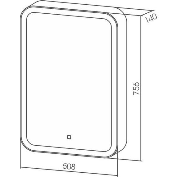 Зеркало-шкаф Azario Фиджи Led 50 см LED-00002362 - фото 4