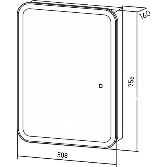 Зеркало-шкаф Azario Фиджи flip Led 50 см LED-00002471 - фото 5