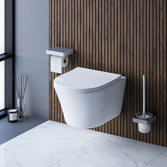 Унитаз подвесной безободковый Damixa Skyline DX35C1700SC с крышкой микролифт - фото 6