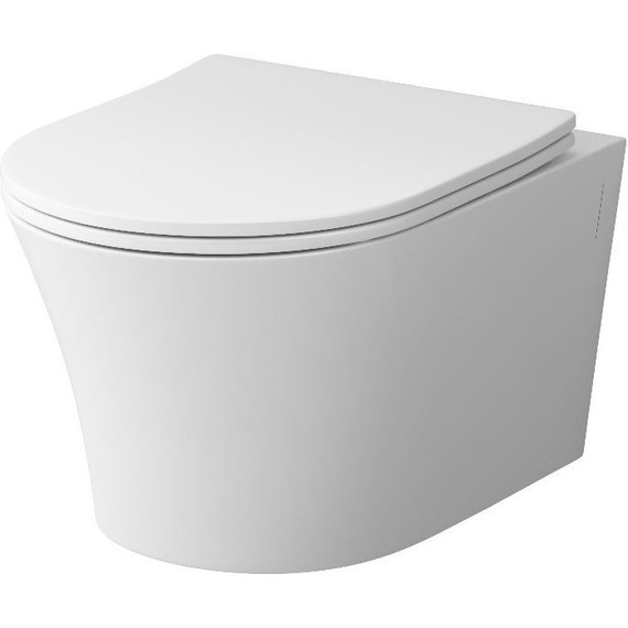 Унитаз подвесной безободковый Damixa Skyline DX35C1700SC с крышкой микролифт - фото 2