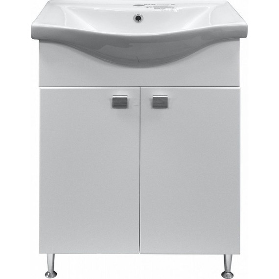 Тумба напольная с раковиной Стиль София 60 см (раковина Basic) - фото 