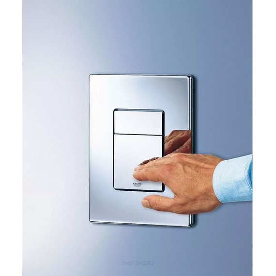 Инсталляция с подвесным унитазом комплект: Grohe Rapid SL 38772001 с подвесным безободковым унитазом Sintesi Ellipse SIN-TS-ELL-153 сиденье микролифт, крепление, кнопка смыва хром (система смыва Торнадо) - фото 13