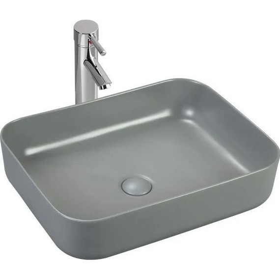 Раковина-чаша Sintesi 50 см SIN-LVB-APP-409GM, серый матовый - фото 