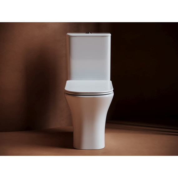 Унитаз-компакт Ceramicanova Alfa Rimless CN9002 с тонкой крышкой микролифт - фото 2