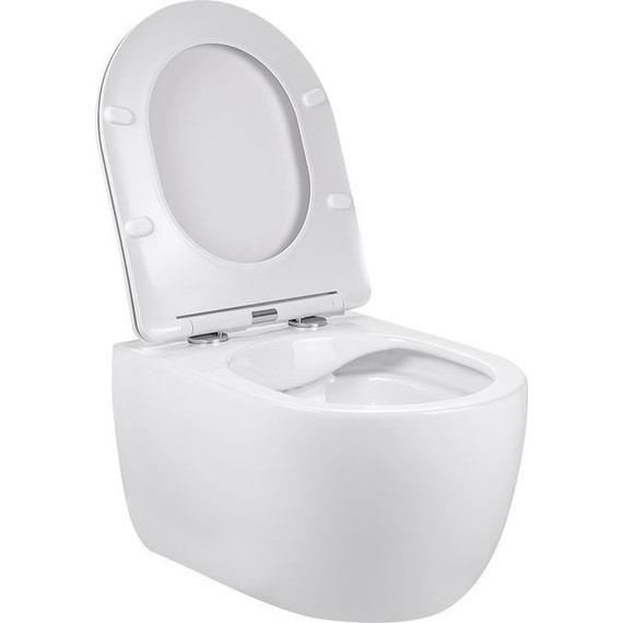 Унитаз подвесной безободковый Vincea Evo VT1-34S с крышкой микролифт - фото 5