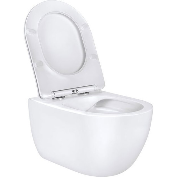 Унитаз подвесной безободковый Vincea Evo VT1-34 с крышкой микролифт, Цвет производителя: белый - фото 5