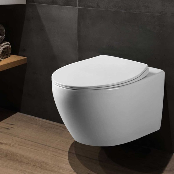 Унитаз подвесной безободковый Vincea Felice VT1-25 с крышкой микролифт - фото 2