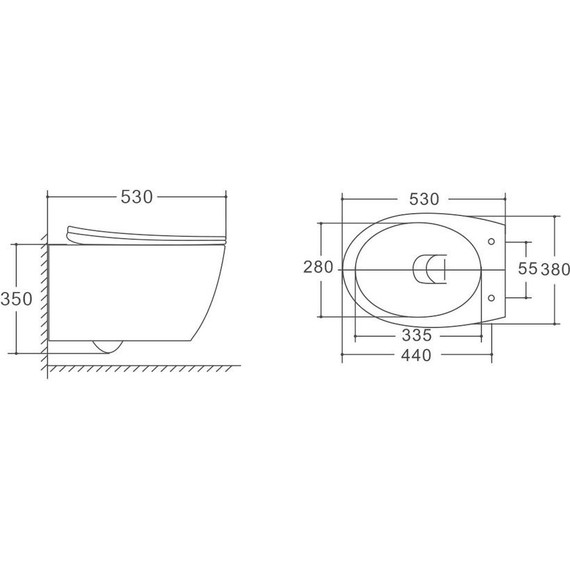 Унитаз подвесной безободковый Vincea Felice VT1-25 с крышкой микролифт - фото 5