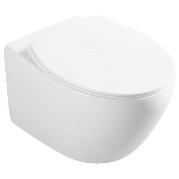 Унитаз подвесной безободковый Vincea Felice VT1-25 с крышкой микролифт - фото 