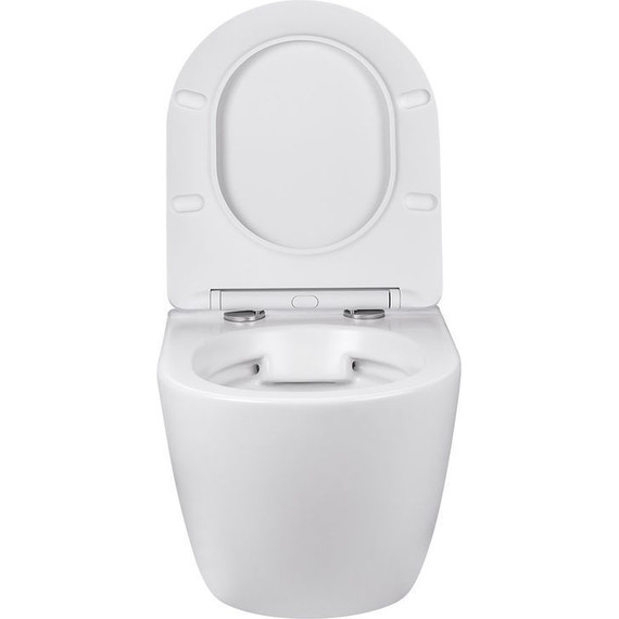 Унитаз подвесной безободковый Vincea Globo VT1-14S с крышкой микролифт, Цвет производителя: белый - фото 6