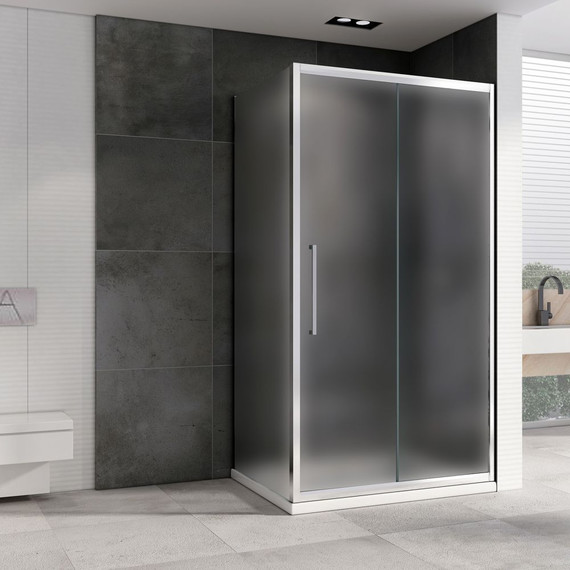 Душевое ограждение Abber Schwarzer Diamant 150x90 см AG30150MH-S90M, хром/матовое - фото 2