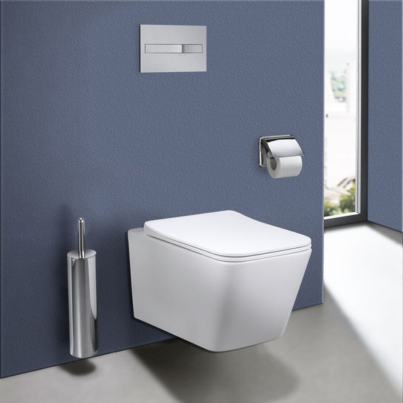 Унитаз подвесной безободковый Vincea Q-Line VT1-12 с крышкой микролифт, Цвет производителя: белый - фото 2