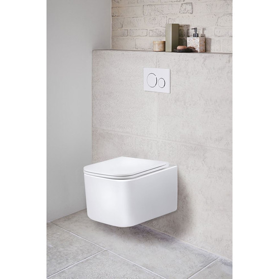 Унитаз подвесной безободковый Vincea Ultra VT1-32 с крышкой микролифт, Цвет производителя: белый - фото 2