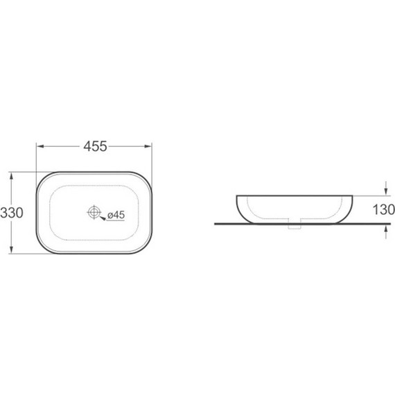 Раковина-чаша Vincea 45 см VBS-102 - фото 2