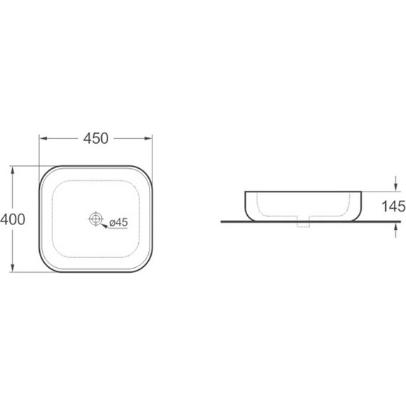 Раковина-чаша Vincea 45 см VBS-106 - фото 2