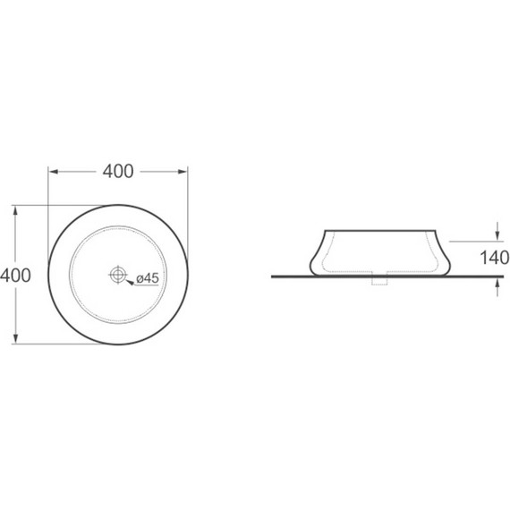 Раковина-чаша Vincea 40 см VBS-109 - фото 2