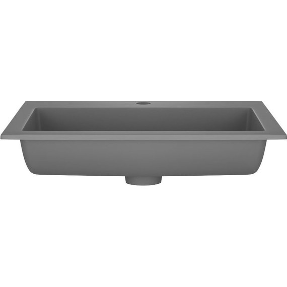 Тумба подвесная с раковиной Vincea Luka 60 см VMC-2L600TO (раковина черная VCB-13600B), дуб табак - фото 5