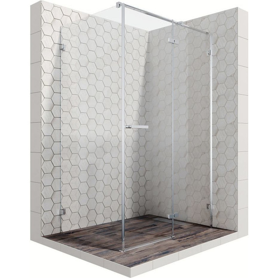 Душевое ограждение Ambassador Abner 120x90 см 10011104R R, хром/прозрачное - фото 