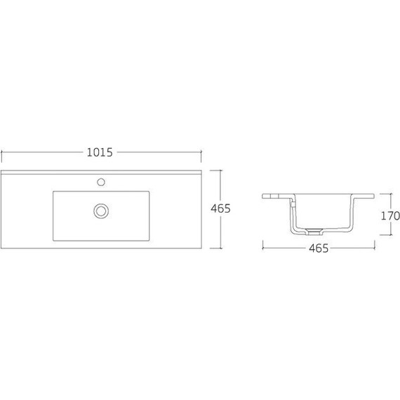 Тумба подвесная с раковиной Vincea Mia 100 см VMC-2MC100GW, белый глянец - фото 7