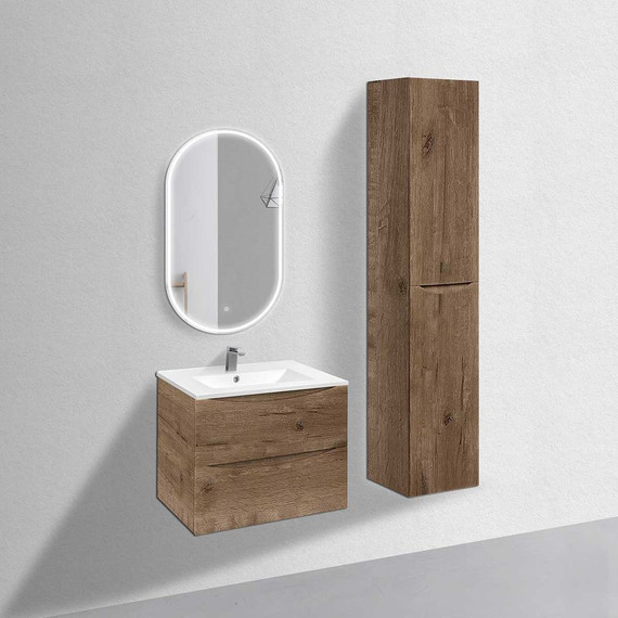 Тумба подвесная с раковиной Vincea Mia 70 см VMC-2MC700VO, дуб винтаж - фото 3