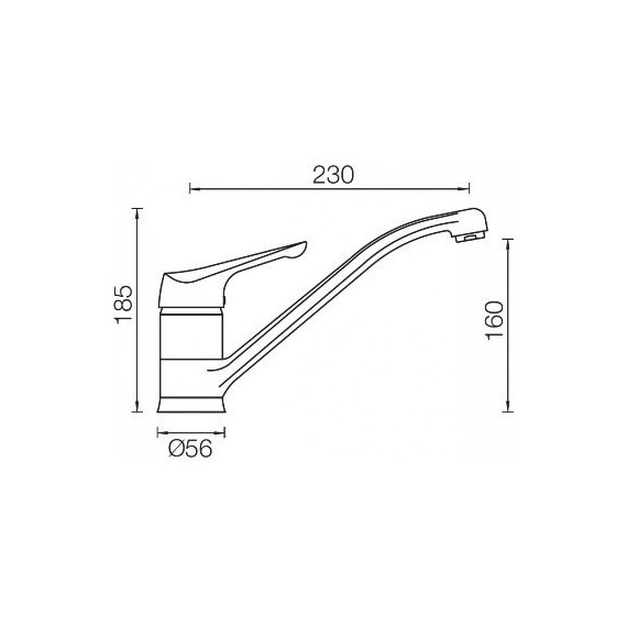 Смеситель для кухни Schock NEOS 710066, хром - фото 2