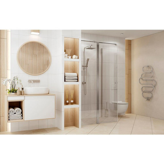 Душевое ограждение Ambassador Nord 120x80 см 13011107, хром/прозрачное - фото 4