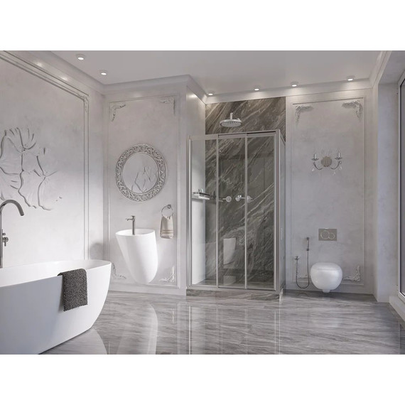 Душевое ограждение Ambassador Forsa 100x70 см 17021101NX-70NX, хром/прозрачное - фото 3