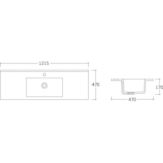 Тумба подвесная с раковиной Vincea Mia 120 см VMC-2MC120GW, белый глянец - фото 5