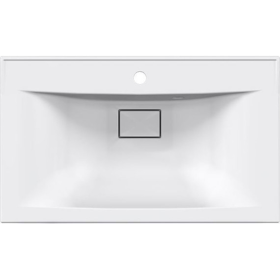 Тумба подвесная с раковиной Vincea Mia 75 см VMC-2MA750VO (раковина белая VCB-3M750W), дуб винтаж - фото 9