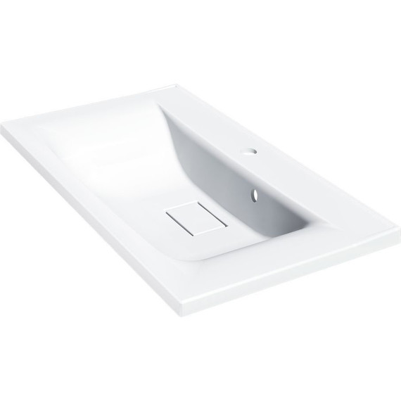 Тумба подвесная с раковиной Vincea Mia 80 см VMC-2MA800GW (раковина белая VCB-3M800W), белый глянец - фото 11