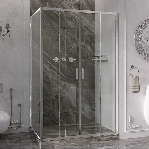 Душевое ограждение Ambassador Forsa 170x100 см 17021112AX-100AX, хром/прозрачное - фото 2