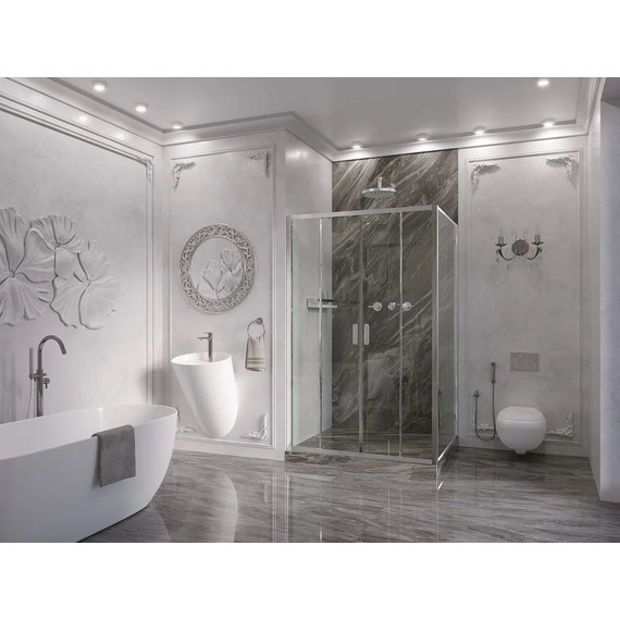 Душевое ограждение Ambassador Forsa 170x100 см 17021112AX-100AX, хром/прозрачное - фото 3