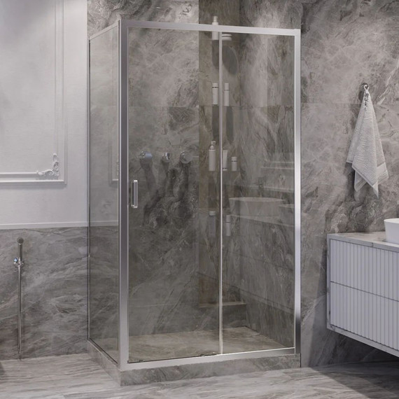 Душевое ограждение Ambassador Forsa 150x120 см 17021121AX-120AX, хром/прозрачное - фото 2