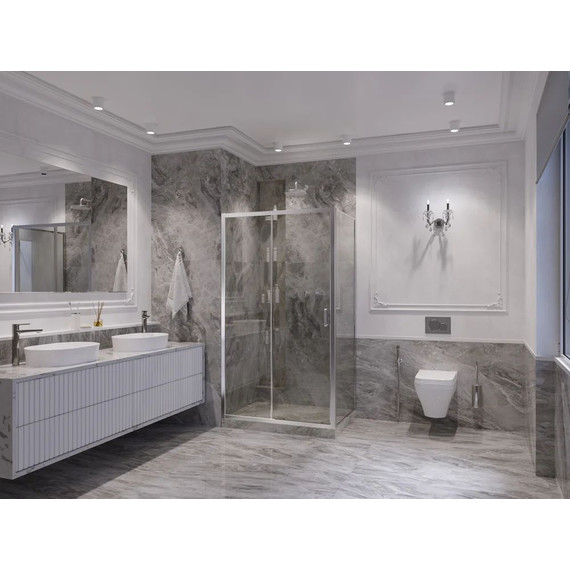 Душевое ограждение Ambassador Forsa 160x90 см 17021122AX-90AX, хром/прозрачное - фото 3