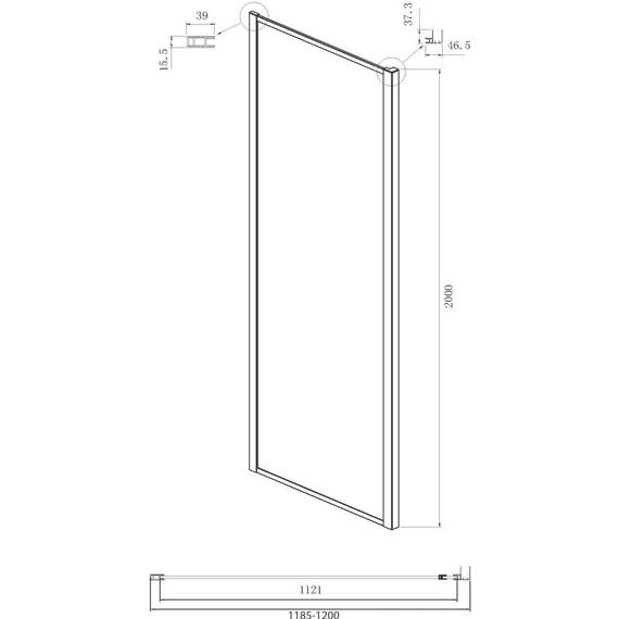 Душевое ограждение Ambassador Forsa 140x120 см 17021220AB-120AB, чёрный/прозрачное - фото 8