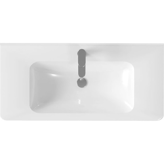 Тумба подвесная с раковиной Vincea Vico 100 см VMC-2V100BT, бетон - фото 9